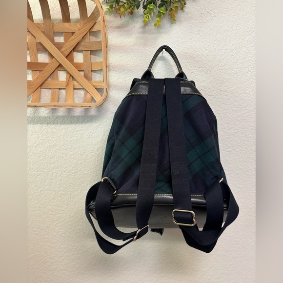 DOONEY & BOURKE vintage TARTAN DRAWSTRING BACKPACK-and db Green Retail $598 - Picture 4 of 6